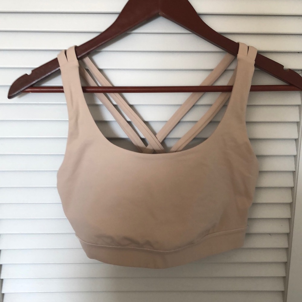 Lululemon Energy sports bra beige size 8